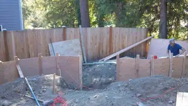 Radius Retaining Wall, Patio & Fire Pit, Bothell WA, photo 2