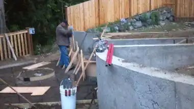 Radius Retaining Wall, Patio & Fire Pit, Bothell WA, photo 6