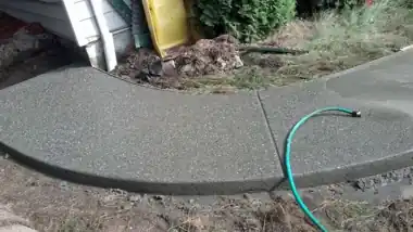 Curved Exposed Aggregate Walkway, Puget Sound WA, photo 4