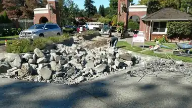 Brick-Border Sidewalk at Neighborhood Entrance, Puget Sound WA, photo 4