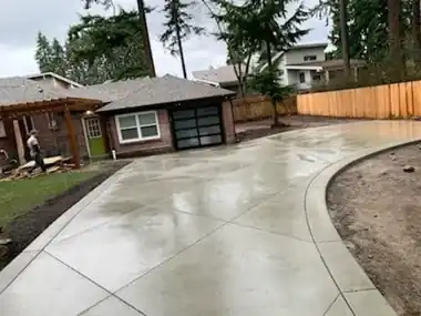 Curved Driveway along Cedar Fence, Puget Sound WA, photo 1