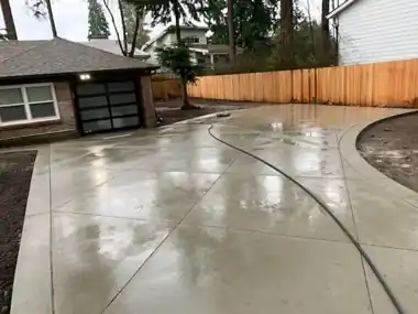 Curved Driveway along Cedar Fence, Puget Sound WA, photo 2