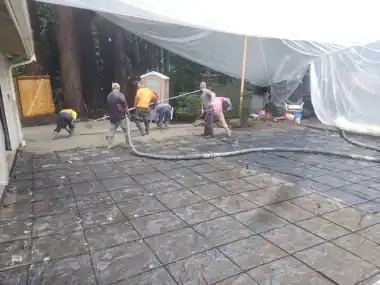 Front Stairs & Stamped Driveway, Winter Pour, Puget Sound WA, photo 2