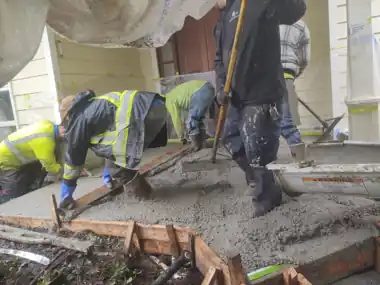 Front Stairs & Stamped Driveway, Winter Pour, Puget Sound WA, photo 8