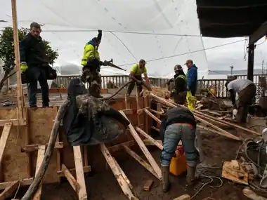 Large Forming Job under Deck, Puget Sound WA, photo 1