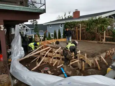 Large Forming Job under Deck, Puget Sound WA, photo 2