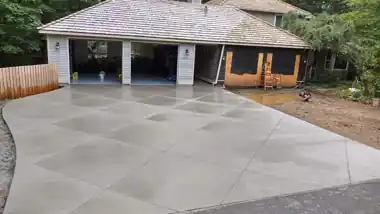 Detached Garage Approach & Slab by Down Right Concrete, Puget Sound area