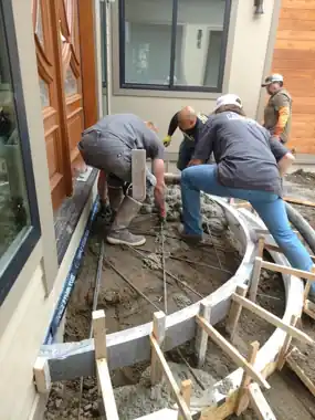 Modern Entry Courtyard & Round Steps, Puget Sound WA, photo 3