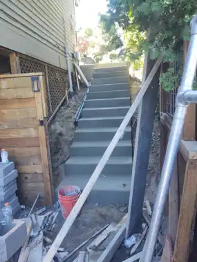 Retaining Wall, Slab & Hillside Stairs, Puget Sound WA, photo 10