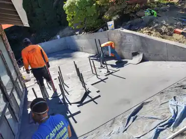 Retaining Wall, Slab & Hillside Stairs, Puget Sound WA, photo 3