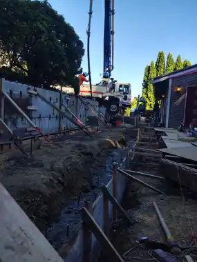 Retaining Wall, Slab & Hillside Stairs, Puget Sound WA, photo 6
