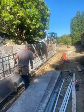 Retaining Wall, Slab & Hillside Stairs, Puget Sound WA, photo 9
