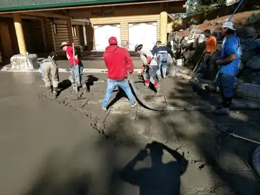 Log Home Driveway Pour, Puget Sound WA, photo 2