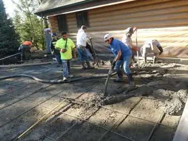 Log Home Driveway Pour, Puget Sound WA, photo 4