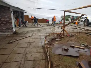 Tented Driveway Pour, Puget Sound WA, photo 3