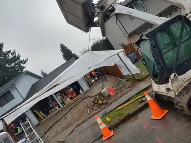 Tented Driveway Pour, Puget Sound WA, photo 4
