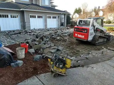 Three-Car Driveway Tear-Out & Replace by Down Right Concrete, Puget Sound area