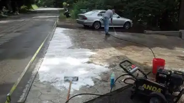 Stamped Concrete Clean & High-Gloss Seal, Puget Sound WA, photo 2