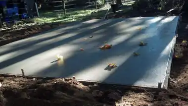 Shed Pad by Down Right Concrete, Puget Sound area
